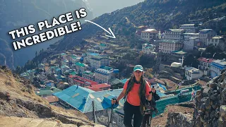 We Love Namche Bazaar!! // Day 2-3 EBC Three Passes Trek // View from Hotel Everest View