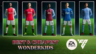 FC 24 WONDERKIDS: Best & Cheapest Young players with real faces for career mode #fc24 #eafc24