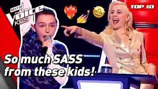 SASSIEST performances of ALL TIME on The Voice Kids! 🤩 | Top 10