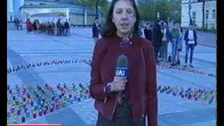 Флешмоб, присвячений роковинам аварії на Чорнобильській АЕС, проходить в Києві