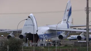 O lendário ANTONOV AN-124 Ruslan da Volga-Dnepr no Aeroporto de Viracopos/Campinas