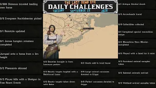 Daily Challenges Madam Nazar Evergreen Huckleberry Pheasant James Langton Locations Red Dead Online