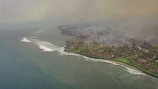 Helicopter video | Hawaii fire damage