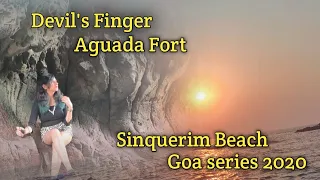 Devil's Finger | Aguada Fort | hiking in goa | Sinquerim Beach | madsy c | travel vlog
