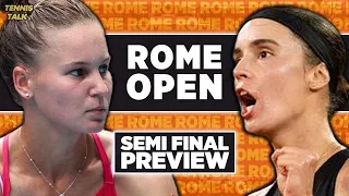 Kuderemteova vs Kalinina | Rome Open 2023 Semi Final | Tennis Talk Preview