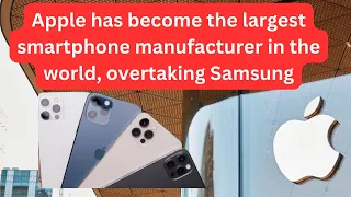 Apple has become the largest smartphone manufacturer in the world, overtaking Samsung #apple #tech