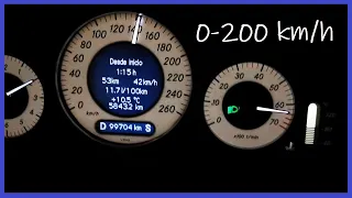 0-200 km/h 15,5s CLK 500 5.5 388 hp 530 nm