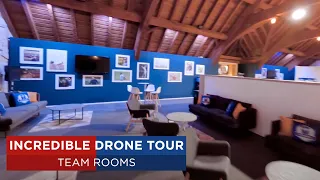 Drone Tour of the European and USA Team ROOMS | 2020 Ryder Cup