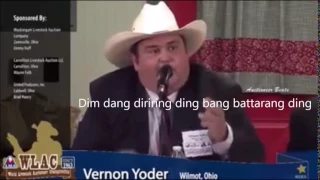 Auctioneer Rap Subtitled (Vernon Yoder) - Best Rapper in the World. Better Than Eminem