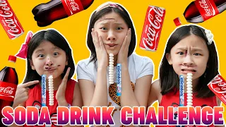 SODA DRINK CHALLENGE [COCA COLA, FANTA, SPRITE] w/ GWEN KATE FAYE