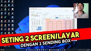 Cara Setting 2 Screen Dengan 1 Sending Box