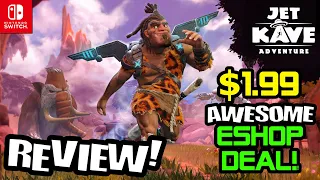 $1.99 ESHOP SALE! Jet Kave Adventure REVIEW! A Donkey Kong Country Inspired Game!
