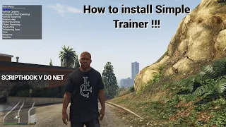 How to Install Simple Trainer and Scripthoot dot net