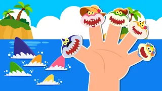 [Sing Along] Shark Finger Family | Animal Family Song | Best Nursery Rhymes & Kids Songs