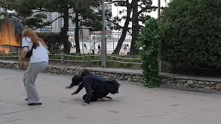 Bushman Prank " Crazy Reaction " in south Korea