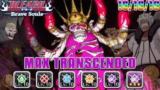 MAX TRANSCENDED T15 CFYOW BARRAGAN (w/ 500+ SP) SHOWCASE WITH BEST BUILDS! Bleach Brave Souls