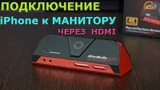 КАК ПОДКЛЮЧИТЬ iPhone 8 Plus к МОНИТОРУ ЧЕРЕЗ КАРТУ ВИДЕО ЗАХВАТА, AVerMedia GC513