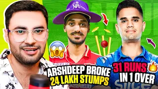 Arjun tendulkar 31 runs in 1 over !! Arshdeep broke 24 lakh stumps !!