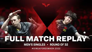FULL MATCH | PITCHFORD Liam (ENG) vs WANG Chuqin (CHN) | MS R32 | #SingaporeSmash 2022