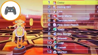 Mario Kart 8 Deluxe - Princess Daisy in SNES Bowser Castle 3