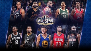 NBA All-Star Game 2017 EAST vs WEST - Данки + 3-х очковые + составы 19.02.2017