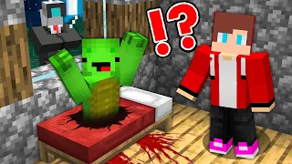 Who DRAGGED Mikey and JJ Under The Bed in Minecraft? - Maizen JJ and Mikey