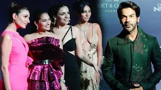 Sukriti Kakar, Prakriti Kakar, Akriti Kakar and Rajkummar Rao at Hello Hall of Fame Awards Show