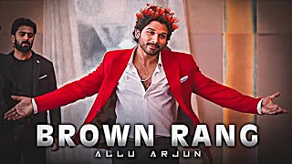 ALLU ARJUN EDIT - BROWN RANG | Attitude Status & Stylish Poses🥀🤙 | Efx 4K Video Brown Rang Edit