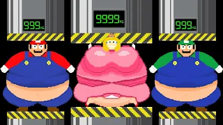 Fat Mario and Fat Peach Super Size's OP Potential | Game Animation