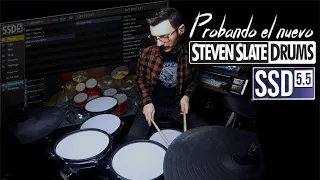 Slate Drums SSD 5.5 usando Millenium MPS-850 E-drum | DEMO