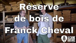 Le luthier Franck Cheval fait la visite de sa fabuleuse réserve de bois de lutherie