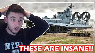 British Guy Reacts to 12 Largest & Insane Military Vehicles In The World