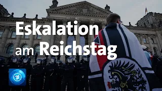 Krawall vor dem Reichstag: Scharfe Kritik aus der Politik