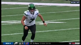 Jets Kicker SLIPS on Opening Kickoff | New York Jets Vs Buffalo Bills Week 9 Highlights