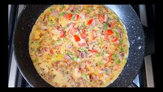 The perfect Spicy cheese Omelette | Best omelette recipe..