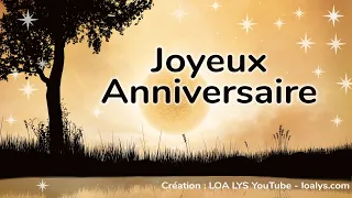 194 - Joyeux Anniversaire - jolie carte pour une personne géniale