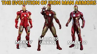 The Evolution of Iron man armors (Mark 1 - 85)