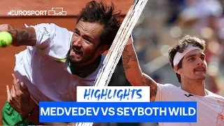 Seyboth Wild Produces Huge Shock and Dumps No.2 Seed Medvedev Out Of Roland Garros | Eurosport