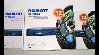 Romsat TR-2018HD - видеообзор, подключение и настройка Т2 тюнера