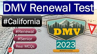 California DMV Renewal Test for Seniors / Renewal 2023   Official Test Paper Reviewed!