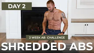 Day 2: 8 Min SHREDDED ABS Workout | Sculpted: 2 Week Ab Challenge