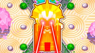 I got a MAX TRUE SUN GOD in a RANKED match... (Bloons TD Battles 2)