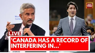 S Jaishankar LIVE | Jaishankar On Canada LIVE | Jaishankar On India Canada Row | India Today LIVE