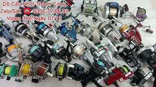 Video 396 ✓ Máy Câu Cá Nhật Bãi Giá Chỉ Từ 90k , Máy Bè , Máy Tay Cò , Đồ Câu Nhật Thành Công ✓ 7/12