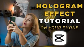 How to create a HOLOGRAM EFFECT on your phone | CapCut video tutorial