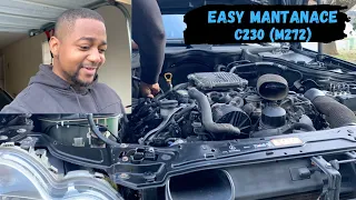 Mercedes C230 Preventative Maintenance (Crankcase Vent Valve + Cam Plugs)