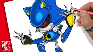 how to draw METAL SONIC