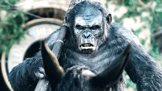 Rise + Dawn of the Planet of the Apes 1+2 (2014) Film Explained in Hindi/Urdu Full Summarized हिन्दी