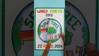 world earth day making card / Save Earth drawing #shorts #short #viral #youtubeshorts