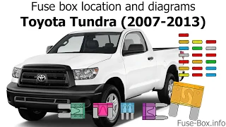 Fuse box location and diagrams: Toyota Tundra (2007-2013)
